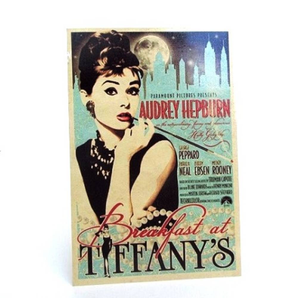 Metal Printed Poster - Audrey Hepburn