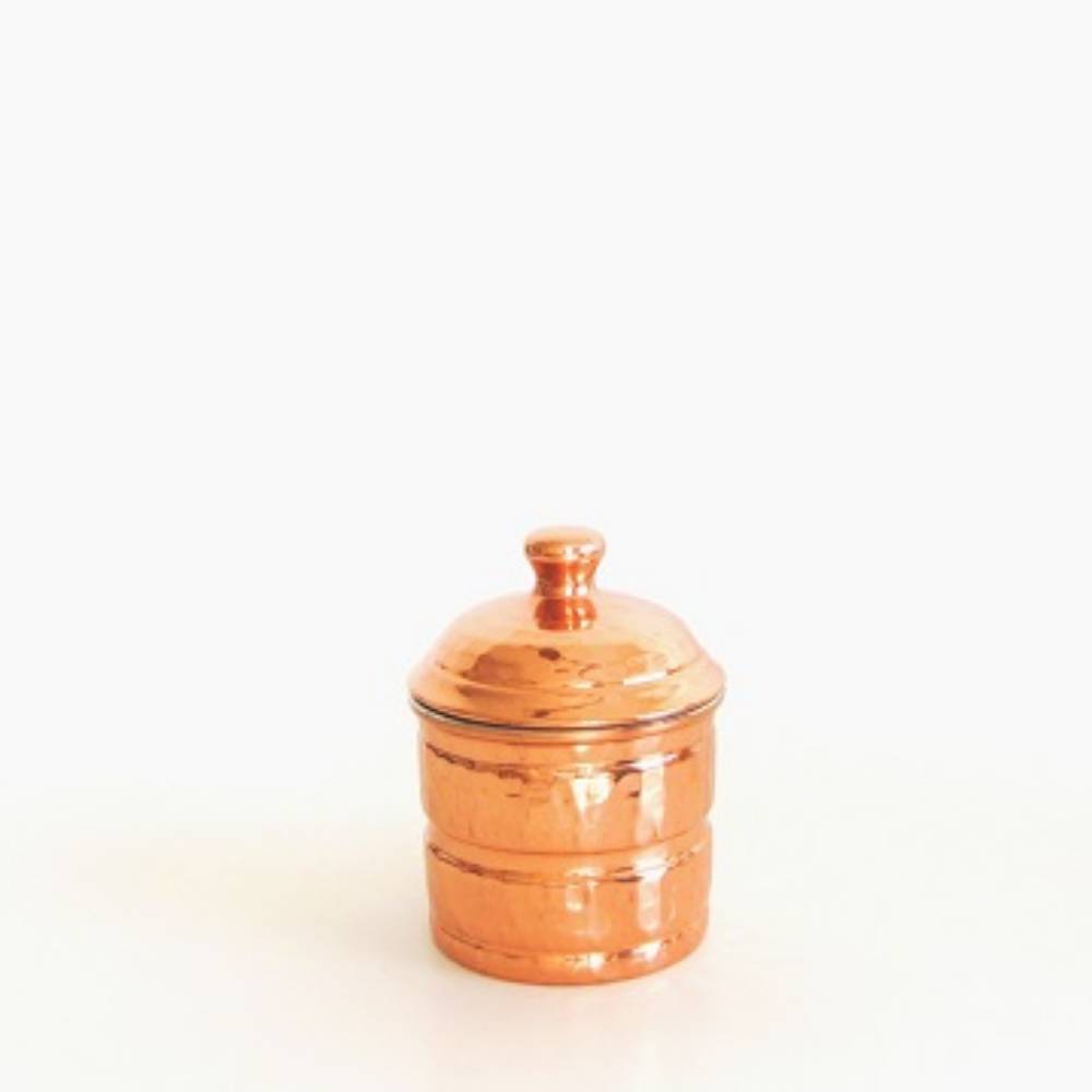 Copper Small Champleve Pot