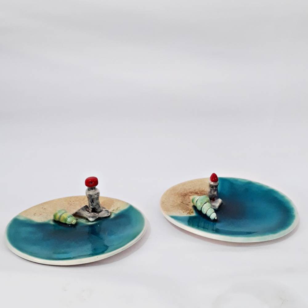 Handmade Ceramic Plate Set 2Pieces K2340